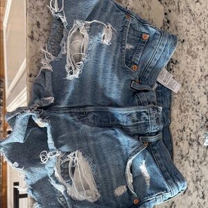 Levi's Distressed Denim Shorts